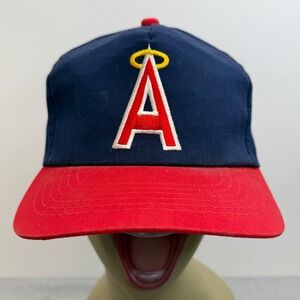 Vintage Sports Specialties California Angels MLB Snapback Hat Navy Red